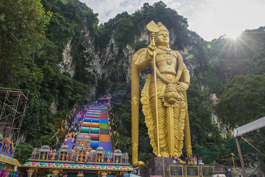 A Colourful Look at Batu Caves Temple’s New Rainbow Staircase - MyHometown